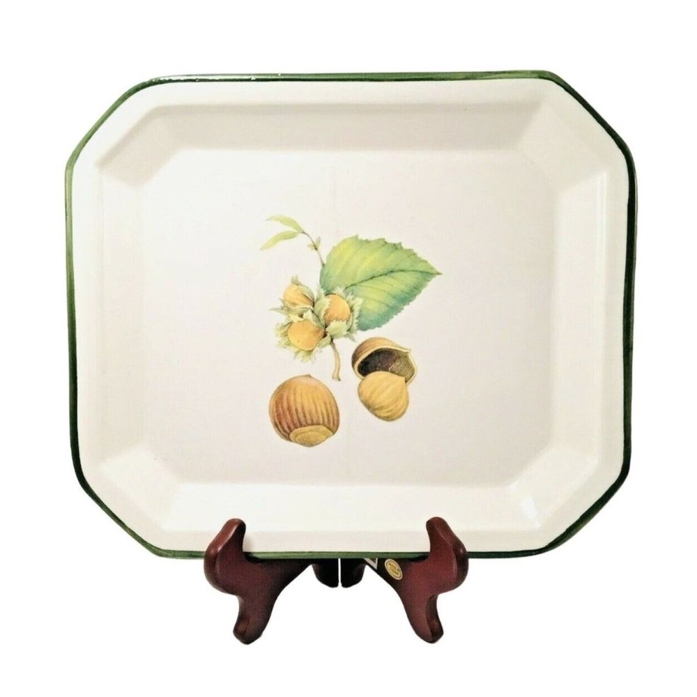 Italian Platter Ceramica Due Torri Lunch Plate Hazelnut Italy 10.5" x 8.75